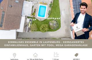 Haus kaufen in Zimmermannstraße 32, 79725 Laufenburg, Einmalige Anlage in Laufenburg | Kernsaniertes & effizientes EFH, Garten mit Pool, Garagenanlage