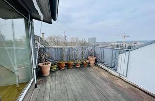 Wohnung mieten in 40235 Flingern Nord, Moderne 3 Z Galerie Maisonette in Flingern Nord, 5. OG mit Aufzug, EBK, Dachterrasse und Balkon