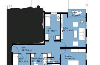 Wohnung kaufen in 89278 Nersingen, Nersingen - 4 Zimmer Wohnung in Ulm Stadtmitte Balkon Einbauküche 85 qm