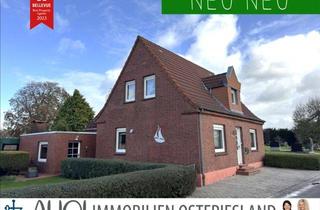 Einfamilienhaus kaufen in 26802 Moormerland, Direkte Aussicht auf Deich und Ems! Renovierungsbedürftiges Einfamilienhaus mit Garage & Nebengebäude in ruhiger Sackgassenlage