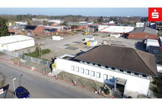 Lager kaufen in 48529 Nordhorn, Attraktives Gewebeobjekt mit Büro-Praxisgebäude, Freilufthalle und großzügiger Freifläche in gu