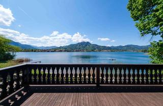 Wohnung kaufen in 83684 Tegernsee, Unikat - Wohnung direkt am See mit privatem Badestrand & Steg - Panoramaseeblick