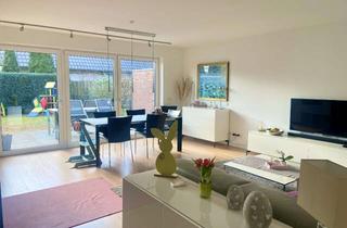 Wohnung mieten in 48268 Greven, Moderne 3,5-Zimmer-Gartenwohnung mit 3 Terrassen, Gartenhaus & Tiefgarage in Greven (KfW-55)