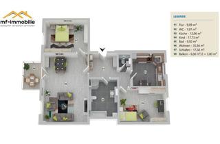 Wohnung mieten in 38368 Mariental, großzügige Erdgeschosswohnung 3 Zimmer 107 m² mit Einbauküche