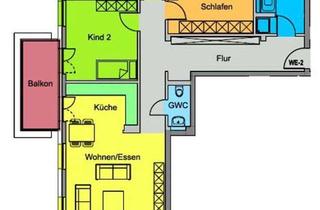 Wohnung mieten in 01640 Coswig, Modern ausgestattete 4-Zimmer-Familienwohnung mit Balkon und Fußbodenheizung!