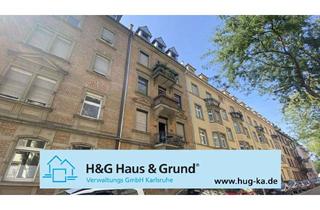 Wohnung kaufen in 76137 Südstadt, FREI! 3-Zimmerwohnung mit Süd-Balkon in beliebter Südstadtlage nahe des Stadtgartens