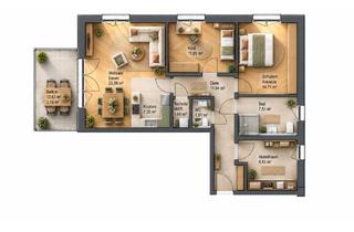 Wohnung kaufen in Peiner Straße 6a, 38527 Meine, Barrierefreie 3-Zimmer-Wohnung im 1. OG, 93 m², Westbalkon, Aufzug, großer Abstellraum