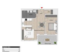 Wohnung kaufen in Am Schlosspark 11, 74936 Siegelsbach, 2-Zimmer Wohnung mit Balkon und Aufzug im betreuten Wohnen