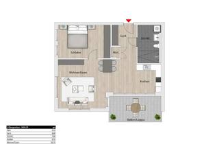 Wohnung kaufen in Am Schlosspark 11, 74936 Siegelsbach, 2-Zimmer Wohnung mit Balkon und Aufzug im betreuten Wohnen