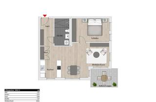 Wohnung kaufen in Am Schlosspark 11, 74936 Siegelsbach, 2-Zimmer Wohnung mit Balkon und Aufzug im betreuten Wohnen