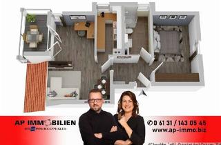 Wohnung mieten in 55257 Budenheim, BUDENHEIM - Gesucht, gefunden, gemietet! 2 Zimmer, Küche, Bad, Terrasse, 2 PKW-Plätze