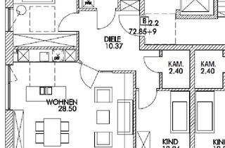 Wohnung mieten in Kirchstraße 32, 82054 Sauerlach, 2.2 Moderne 3,5-Zimmer-Obergeschosswohnung als Neubau mit 2 Schlafzimmern und Balkon