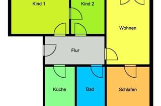 Wohnung mieten in 01774 Klingenberg, Perfekte Familienwohnung mit schönem Balkon in ländlicher grüner Umgebung!