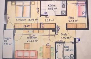 Wohnung mieten in Sankt-Ulrich-Platz 15, 86899 Landsberg, Helle, lichtdurchflutete 3-Zimmer Wohnung mit Balkon im 3. OG in Landsberg am Lech