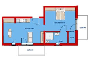 Wohnung kaufen in 72379 Hechingen, Komfortables Betreutes Wohnen, 60 m², 2 Zimmer, 2 Balkone (Aus Alt wird Neu)