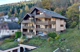Wohnung kaufen in 75323 Bad Wildbad, Ruhig wohnen mit Aussicht – charmante 3-Zimmer-Wohnung mit Südbalkon und Garage in Bad Wildbad