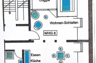 Wohnung kaufen in 72160 Horb, Sehr schöne vermietete 2-Zi.-DG-Whg. mit Loggia und sichtbarem Gebälk