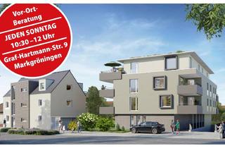 Wohnung kaufen in Graf-Hartmann-Straße 9 - 11, 71706 Markgröningen, Wohnen mit Stil - 2 Zimmer Neubauwohnung in zentraler Lage