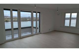 Wohnung mieten in An Den Rheinwiesen, 55131 Neustadt, Erstbezug direkt am Rhein: Luxuriöse 3-Zimmer Dachgeschosswohnung mit 2 Balkonen