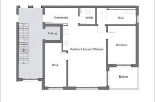 Wohnung mieten in 63843 Niedernberg, Neubau: moderne 3 Zimmer Wohnung mit EBK und Balkon in Niedernberg