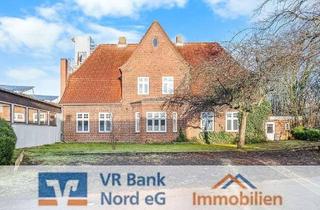 Einfamilienhaus kaufen in 25923 Braderup, Stilvolles Einfamilienhaus mit Einliegerwohnung und großer Werkstatt (ehemals Tischlerei)
