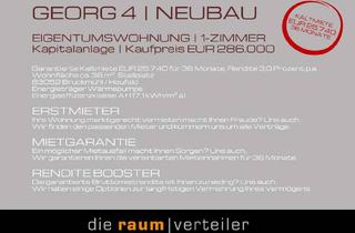 Anlageobjekt in 83052 Bruckmühl, GEORG 4 | Neubau Kapitalanlage mit bis zu 7% Rendite, Mietgarantie 36 Monate, 1-Zimmer-Apartment!