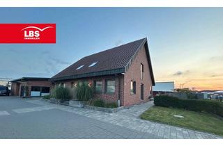 Haus kaufen in 48493 Wettringen, Wohnhaus mit Gewerbehalle – Wohnen & sichere Mieteinnahmen kombinieren