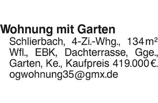 Wohnung kaufen in 73278 Schlierbach, Wohnung mit Garten