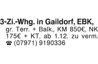 Wohnung mieten in 74405 Gaildorf, 3-Zi.-Whg. in Gaildorf