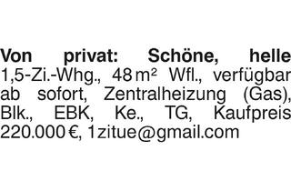 Wohnung kaufen in 72072 Tübingen, Von privat: Schöne, helle