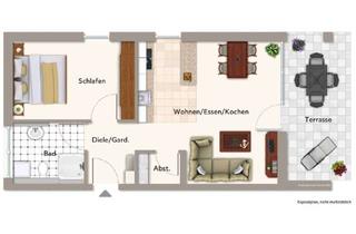 Wohnung mieten in 88250 Weingarten, Geschmackvolle 2-Zimmer-Terrassenwohnung mit gehobener Innenausstattung mit EBK in Weingarten