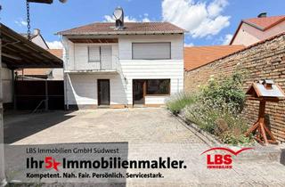 Einfamilienhaus kaufen in 55234 Wendelsheim, Einfamilienhaus mit Hof, großzügigem Garten, vielseitiger Werkstatt -Potenzial für kreative Nutzung