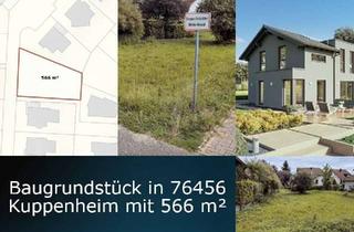 Grundstück zu kaufen in 76456 Kuppenheim, Grundstück in Kuppenheim: 566 m² Baufläche in Top-Lage