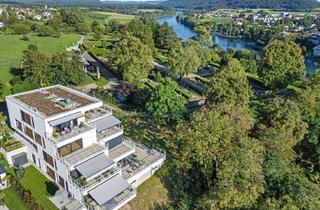 Wohnung kaufen in 78262 Gailingen, Rheinterrassen-Highlight - Hochwertiger Ausbau, Premium-Küche, Terrasse und Garten!