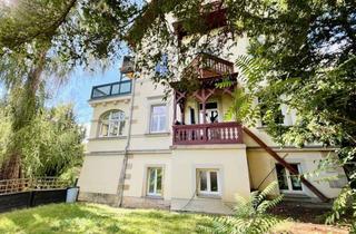 Wohnung kaufen in 01705 Freital, Großzügige 4-Raumwohnung mit 2 Balkonen in denkmalgeschützter Stadtvilla in Freital