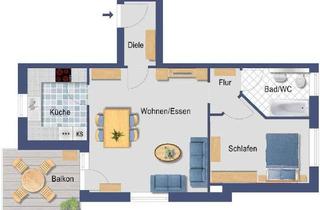 Wohnung mieten in 73460 Hüttlingen, 2-Zimmer-Wohnung mit gehobener Innenausstattung