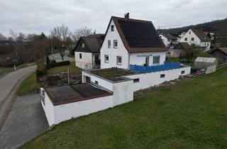 Einfamilienhaus kaufen in Karl-Keßler-Str. 160, 73433 Aalen, Aalen-Attenhofen - Helles 4,5 Zi. Einfamilienhaus mit großem Garten plus 130 m² flexibel nutzbarer Gewerbefläche
