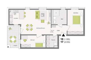 Wohnung kaufen in Schuraer Straße, 78554 Aldingen, 3-Zimmer im Obergeschoss