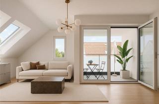 Wohnung kaufen in 89233 Neu-Ulm, MODERNE 3,5-ZIMMER DG-WOHNUNG MIT LOGGIA, LIFT, TG-STELLPLATZ UND PV-ANLAGE