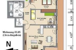 Penthouse mieten in Jenaer Straße 63, 91058 Bruck, Exklusives Penthouse mit 3 Zimmern und Balkon in Erlangen-Bruck