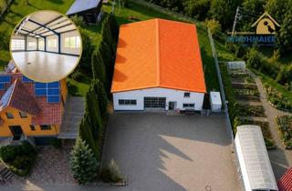 Büro zu mieten in 74405 Gaildorf, Gepflegte beheizbare Gewerbehalle mit Büro, Galerie und großzügigem Außenbereich