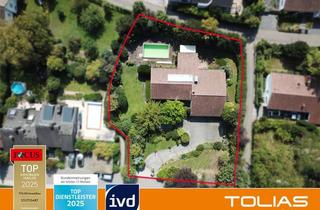 Grundstück zu kaufen in Landhausweg, 71254 Ditzingen, Traumhaftes Grundstück in A-Lage! Frei stehendes Architektenhaus mit Pool - großer Anbau genehmigt
