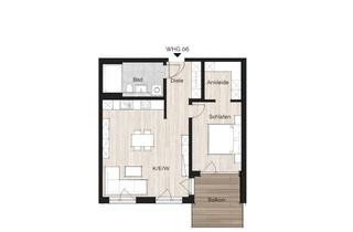 Wohnung kaufen in 85276 Pfaffenhofen, 2-Zi.-OG-Whg. mit S-/W-Balkon ++ KfW 40 ++ Neubau ++ provisionsfrei
