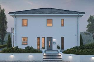 Villa kaufen in 66989 Petersberg, Die Stadtvilla 18.02 W mit Walmdach überzeugt durch seine weitläufige und wohnliche Raumaufteilung.