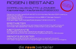 Anlageobjekt in 83043 Bad Aibling, ROSEN | Kapitalanlage mit bis zu 7% Rendite p.a., Mietgarantie 24 Mon., moderne DHH in Bad Aibling!