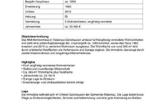 Haus kaufen in 35085 Ebsdorfergrund, Ebsdorfergrund - Kapitalanlage Geilshausen