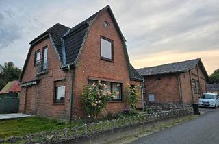 Haus kaufen in 25581 Hennstedt, Hennstedt - älteres sanierundsbedürfges Haus mit großem Werkstattgebäude,