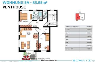 Penthouse kaufen in 72160 Horb, Exklusive 3-Zimmer Penthousewohnung mit Balkon