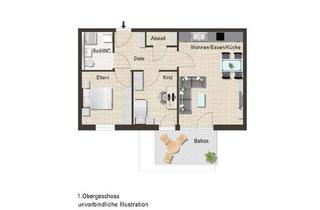Wohnung kaufen in 73269 Hochdorf, Neubauprojekt in Hochdorf, 3- Zi.-Whg., OG, Balkon, KfW55, Aufzug, Tiefgarage!