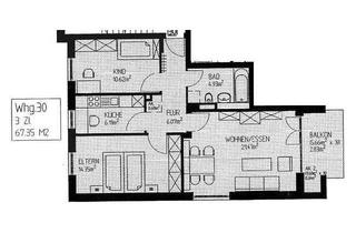 Wohnung mieten in Waldstraße 12, 09322 Penig, Gemütliche 3-Zimmer mit Laminat, Balkon und TG-SP in ruhiger Lage